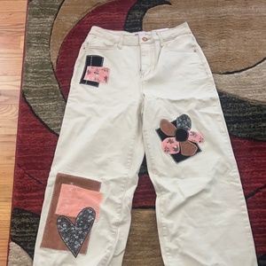 NWT patchwork jeans